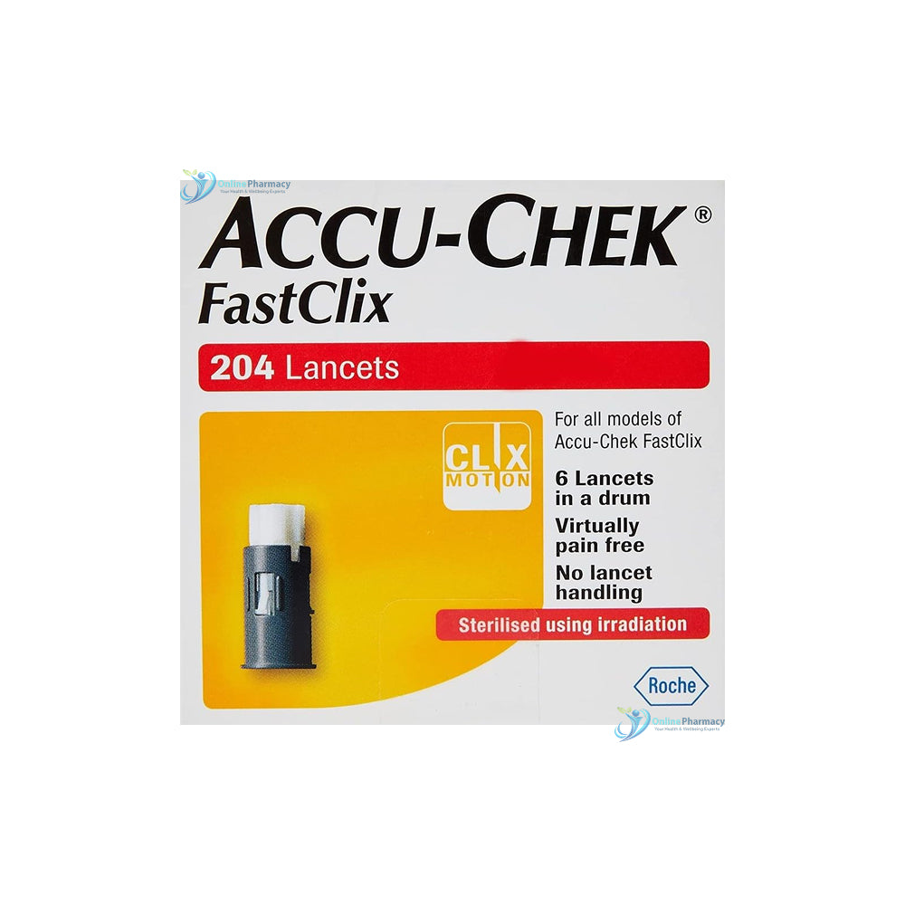 Accu-Chek Fastclix Lancets - 204 Lancets