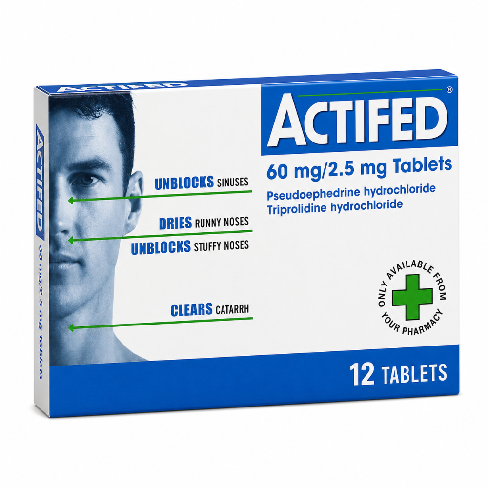 Actifed Tablets - 12 Pack