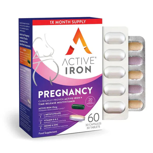 Active Iron Pregnancy - 60 Capsules (Expiry 30/07/26)