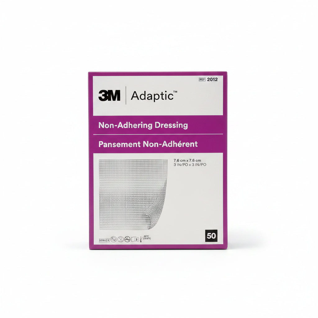 Adaptic Non Adherent Sterile Dressing - 7.6cm x 7.6cm (Box of 50)