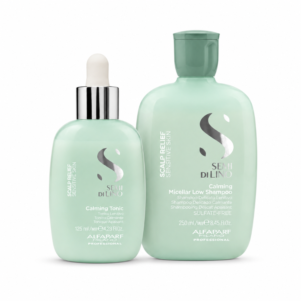 Alfaparf Semi Di Lino Scalp Relief Calming Shampoo & Tonic Bundle
