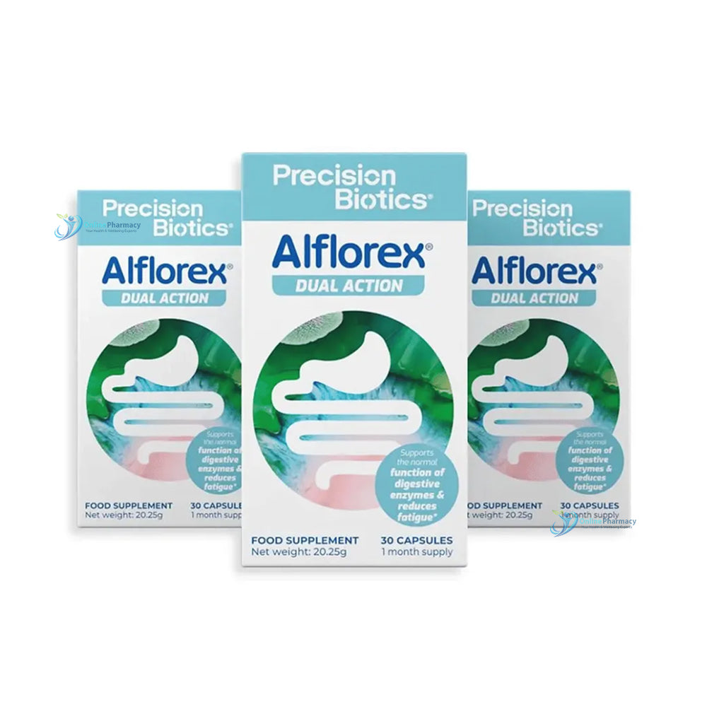Alflorex Dual Action Probiotic 3 Month Supply - 3 x 30 Capsules