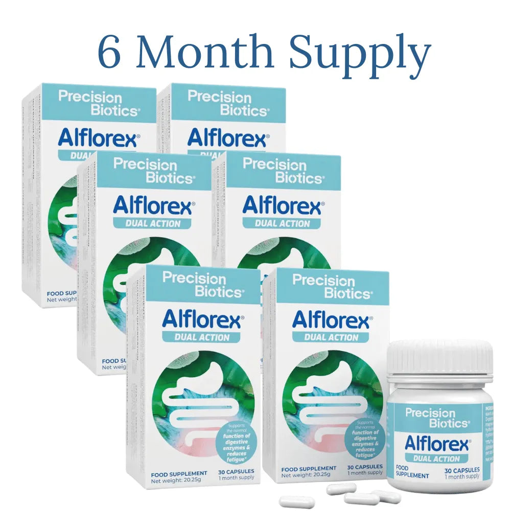 Alflorex Dual Action Probiotic 6 Month Supply - 6 x 30 Capsules
