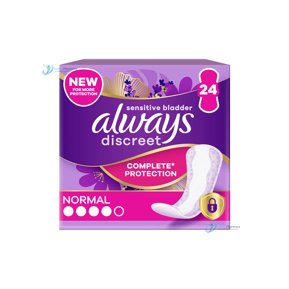 Always Discreet Liners - Normal 24 Pads