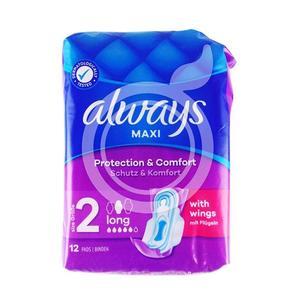 Always Maxi Long (With Wings) - 12 Pack