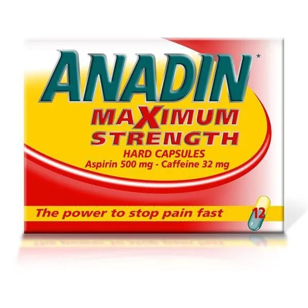 Anadin Max Strength Capsules - 12 Pack