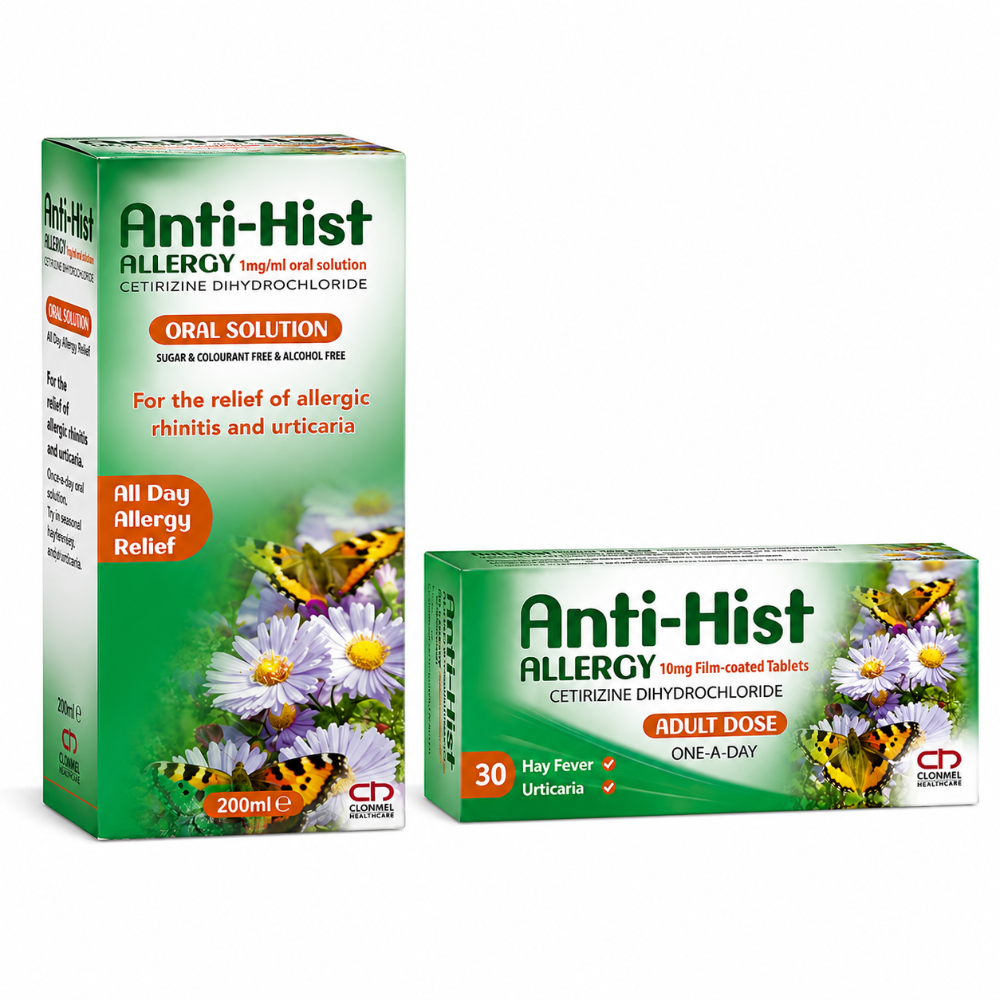 Anti-Hist Oral Solution 200ml and Anti-Hist Tablets 30 Pack Bundle