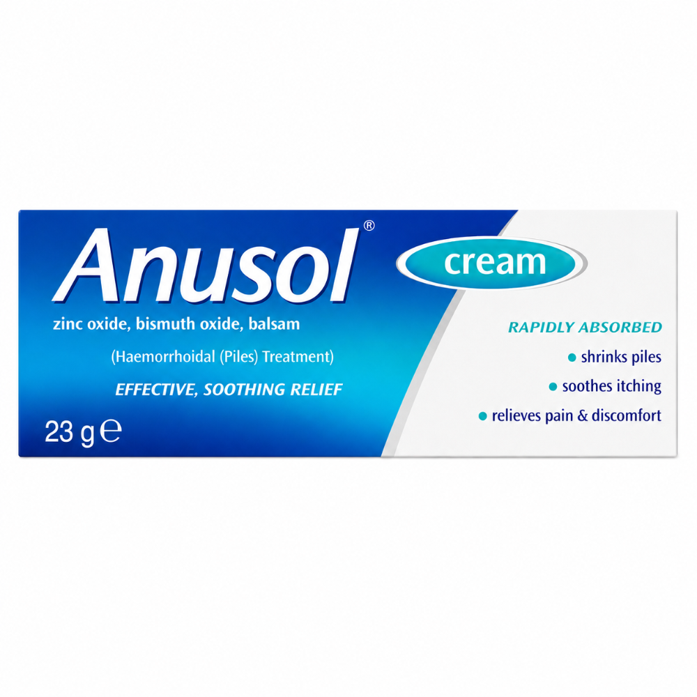 Anusol cream packaging on a white background