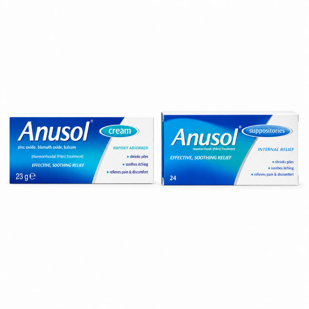 Anusol Suppositories & Anusol Soothing Relief Cream Bundle
