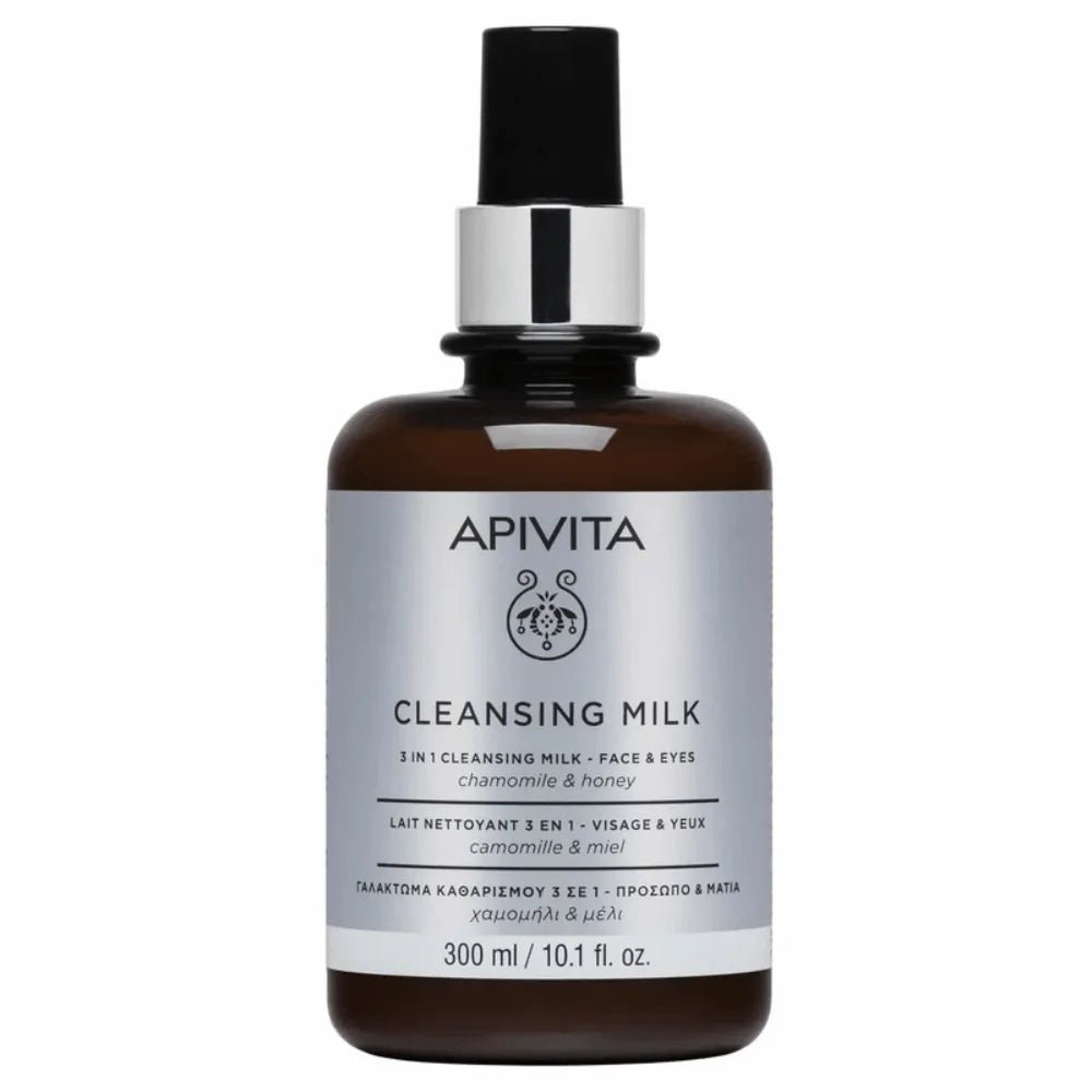 Apivita 3 in 1 Cleansing Milk 300ml Ã¢â‚¬â€œ Face & Eyes