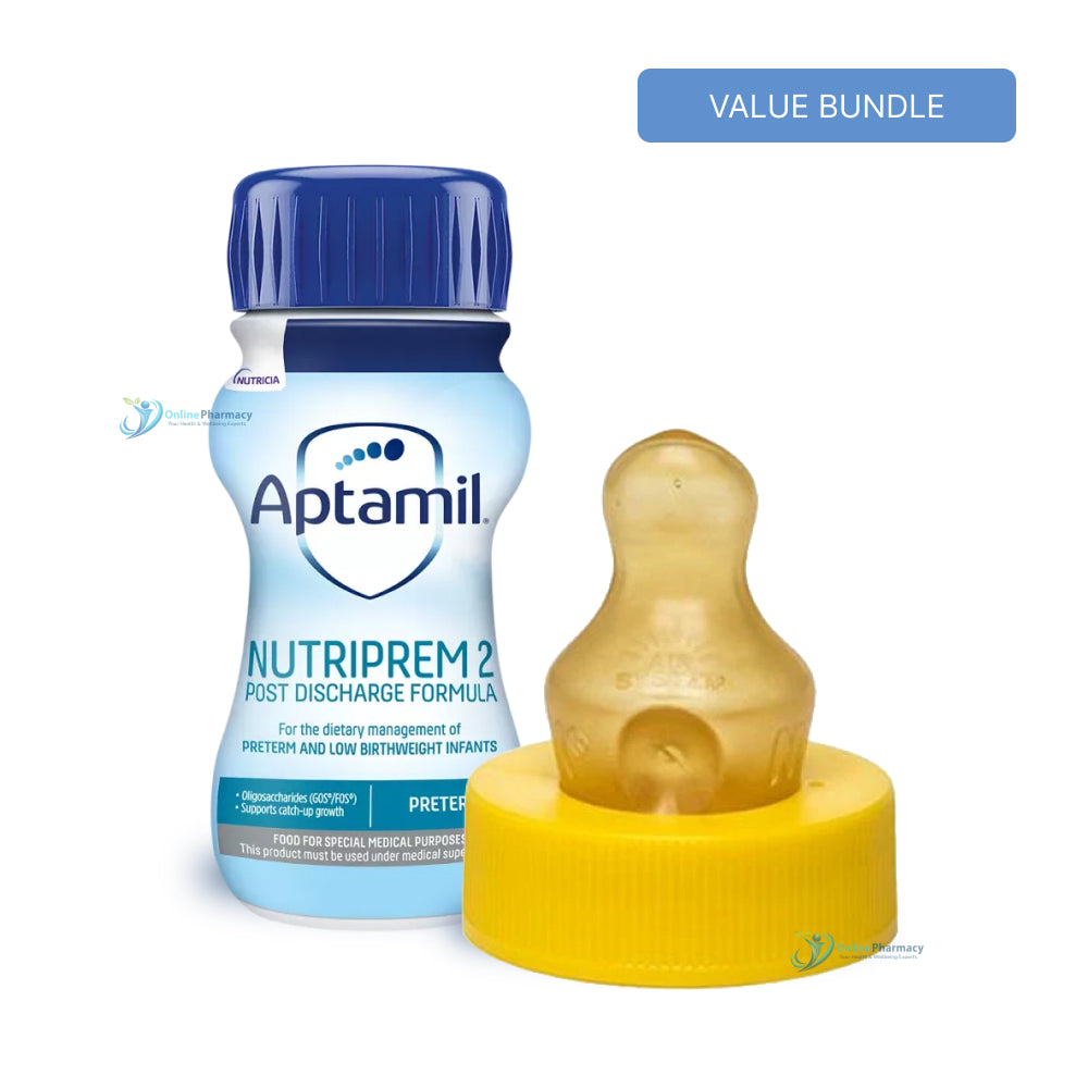 Aptamil Nutriprem 2 24x90ml + SMA Hygienic Teats (24 Teats)