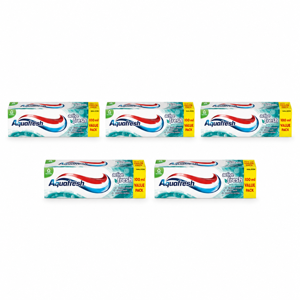 Aquafresh Active Fresh Toothpaste 100ml x 5 pack