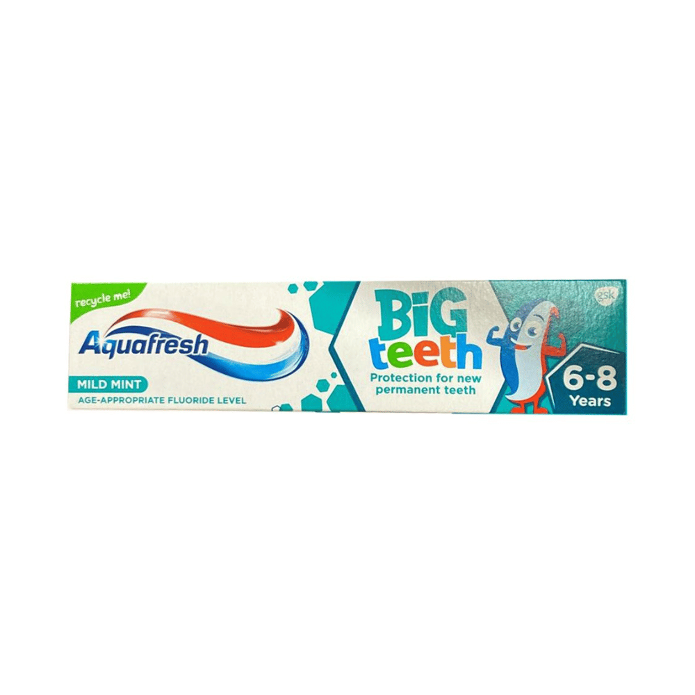 Aquafresh Big Teeth Fresh Mint Toothpaste 6-8 Years 50ml