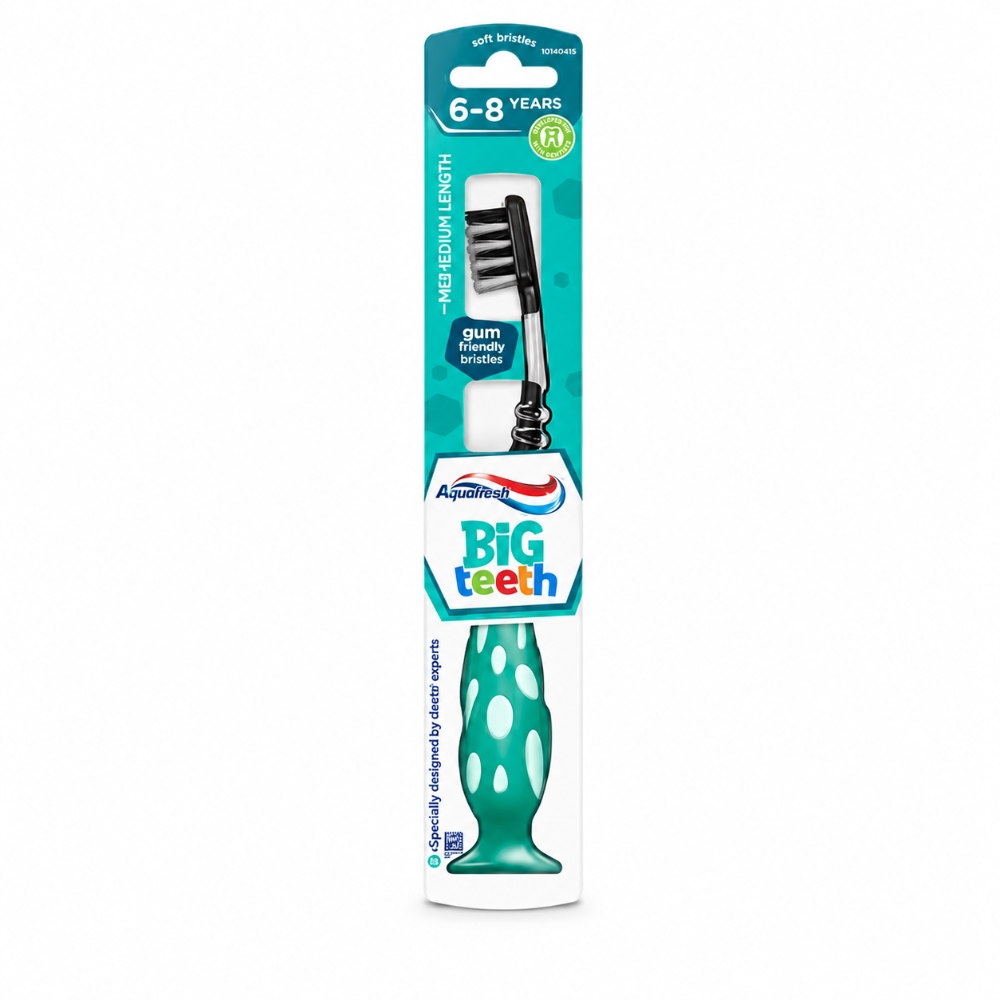Aquafresh Big Teeth Toothbrush Black - 6-8 Years