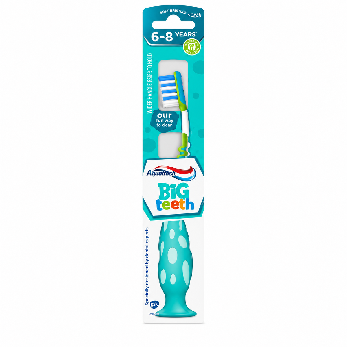 Aquafresh Big Teeth Toothbrush Blue - 6-8 Years