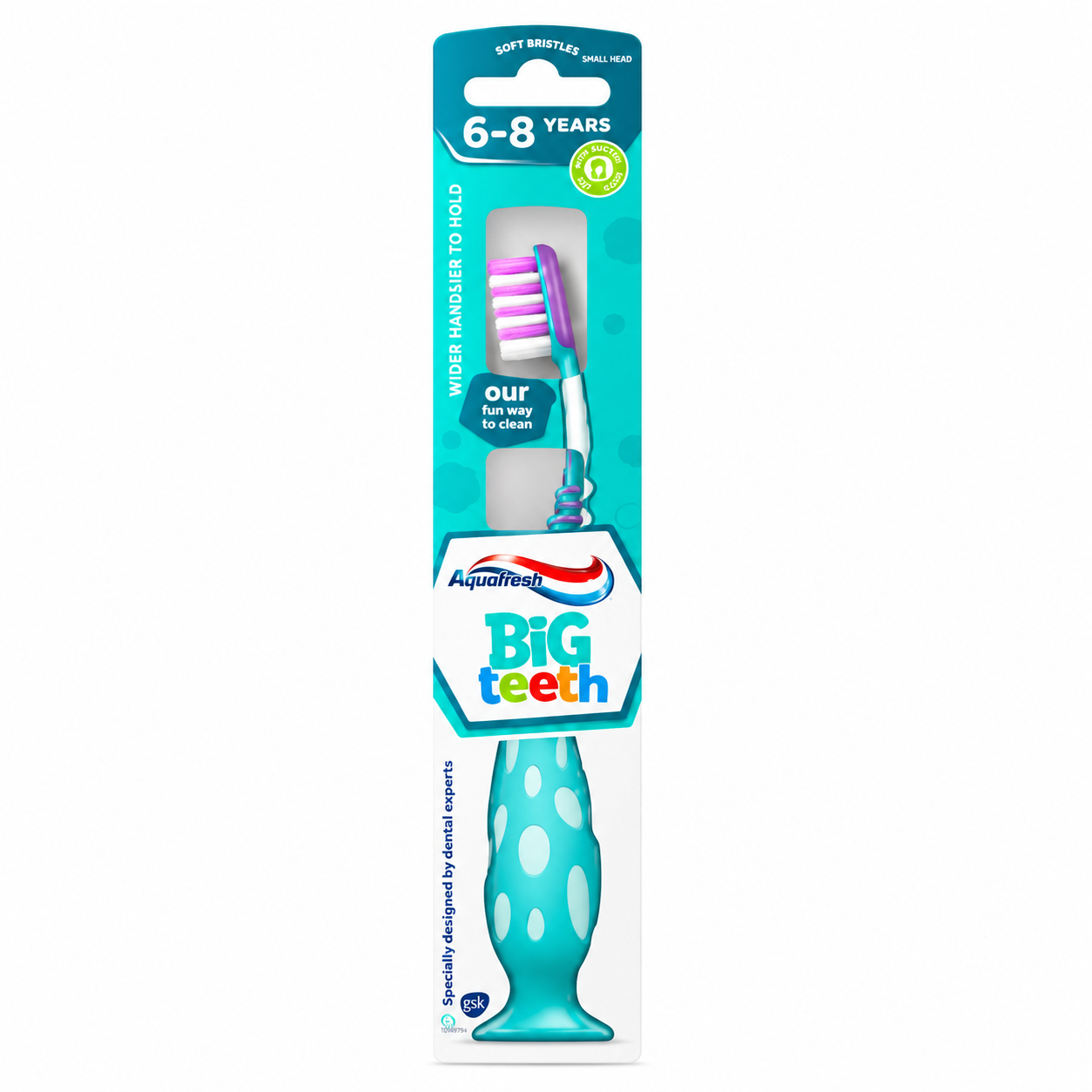 Aquafresh Big Teeth Toothbrush Purple - 6-8 Years