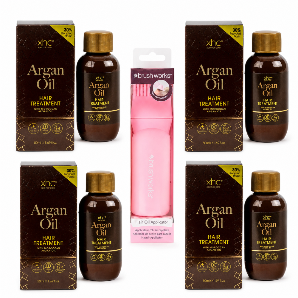 Argan Oil Hair Treatment & Applicator Bundle