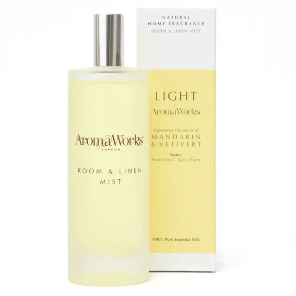 AromaWorks Light Range -Mandarin & Vetivert Room Mist 100ml