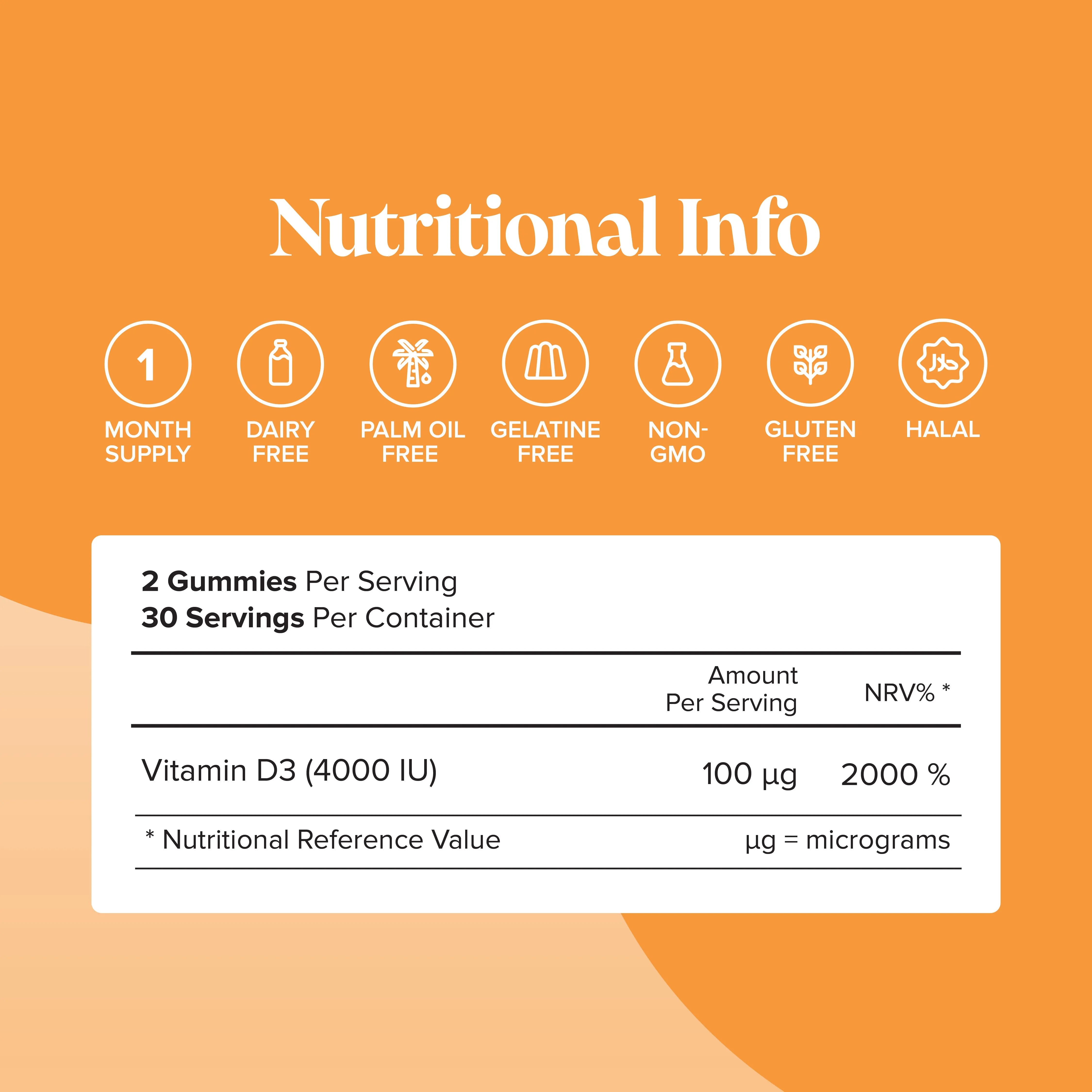Novomins Vitamin D 3 Gummies - 60 Pack