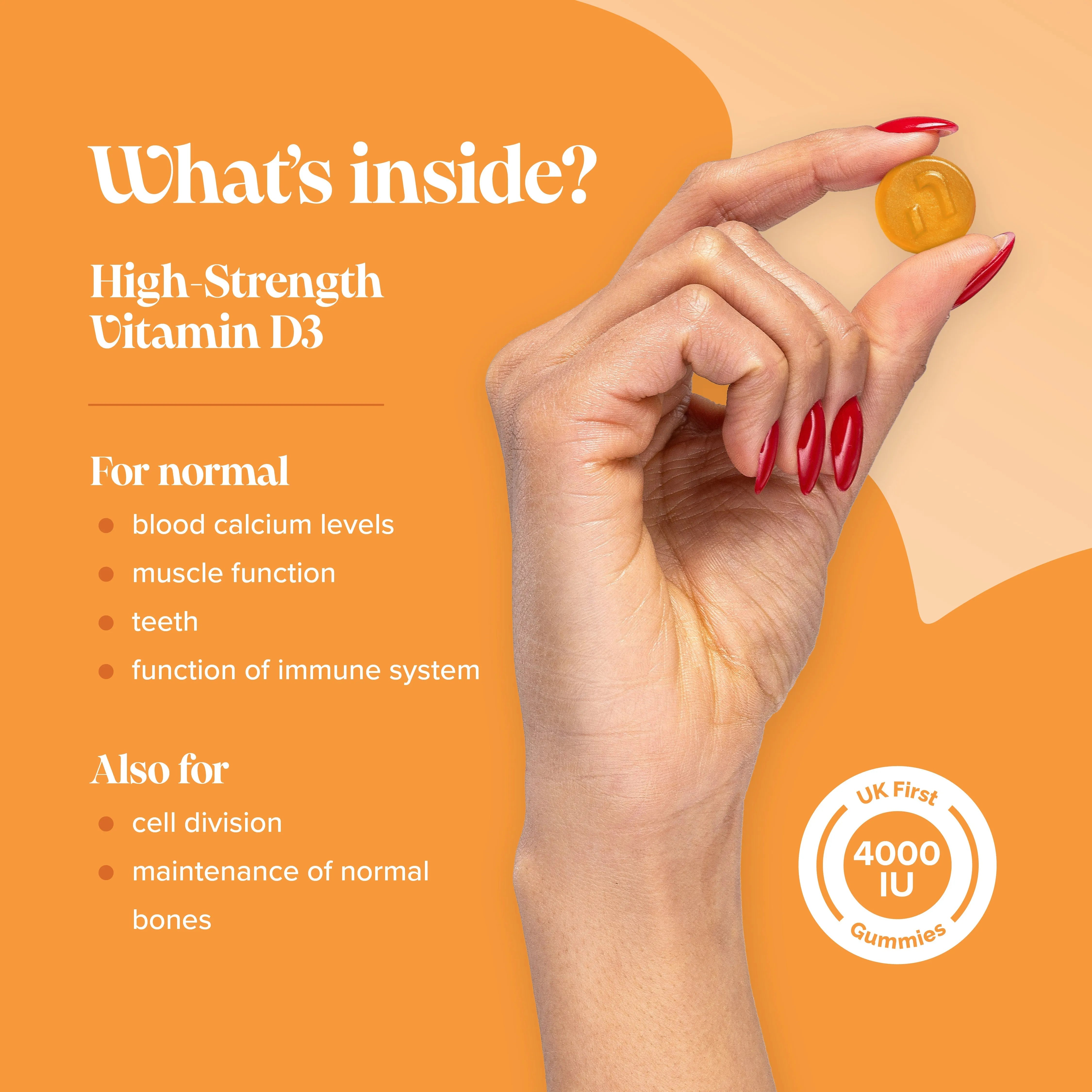 Novomins Vitamin D 3 Gummies - 60 Pack