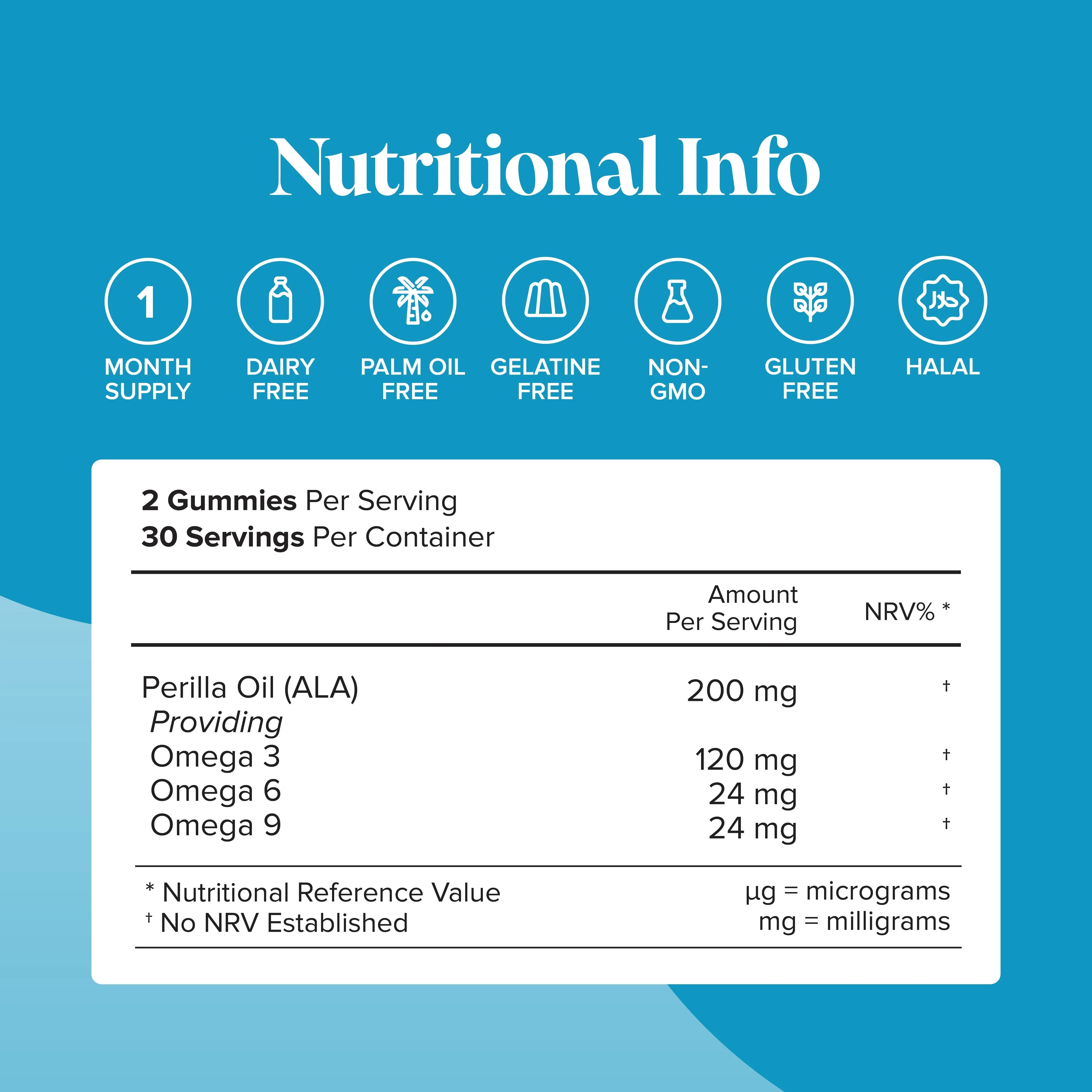 Novomins Vegan Omega 3-6-9 Gummies - 60 Pack