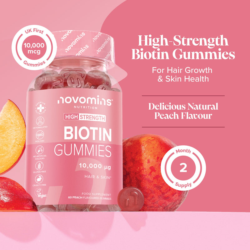 Novomins Biotin Gummies - 60 Pack