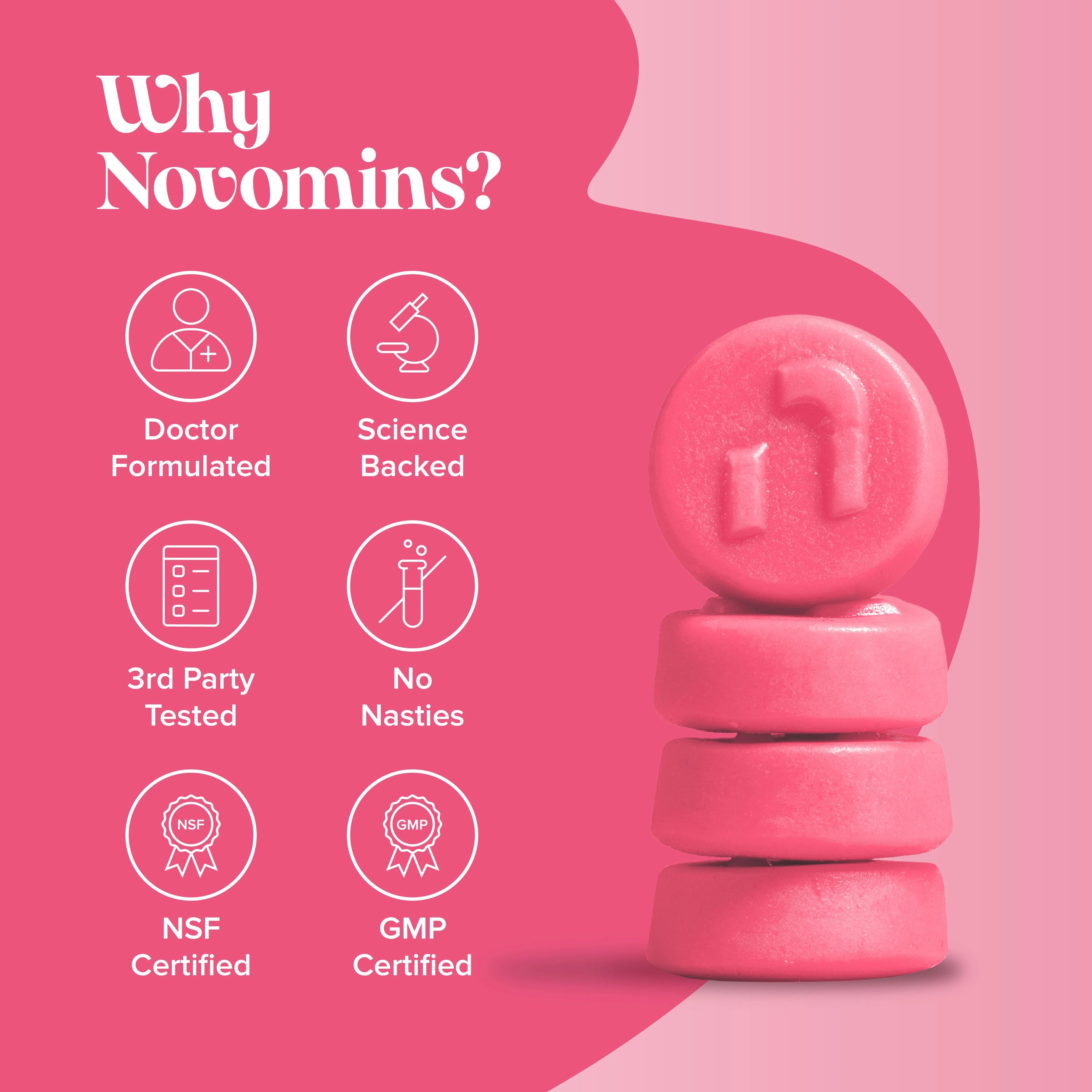 Novomins Women's Bio-Balance Gummies - 60 Pack