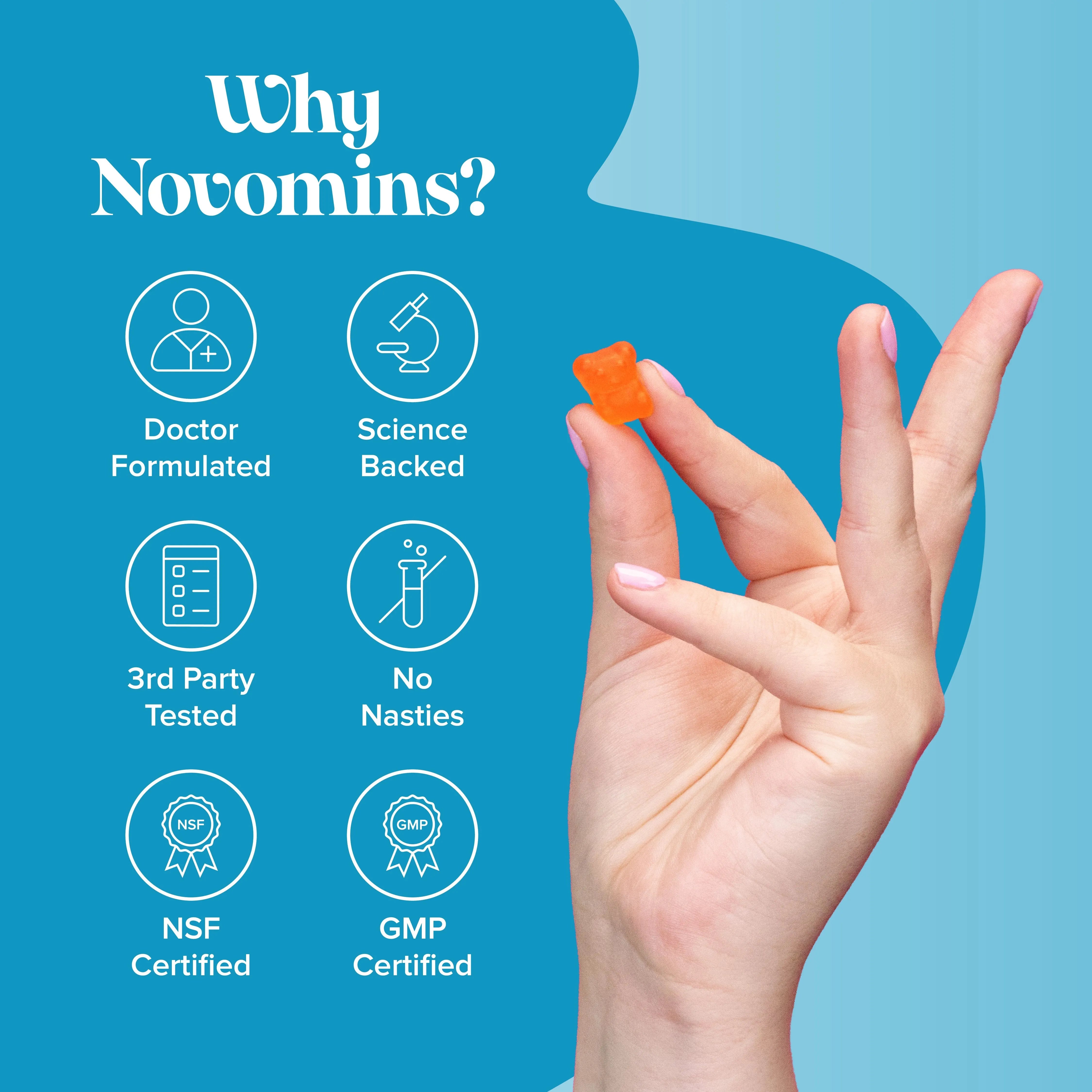 Novomins Kids Omega 3-6-9 Gummies - 30 Pack