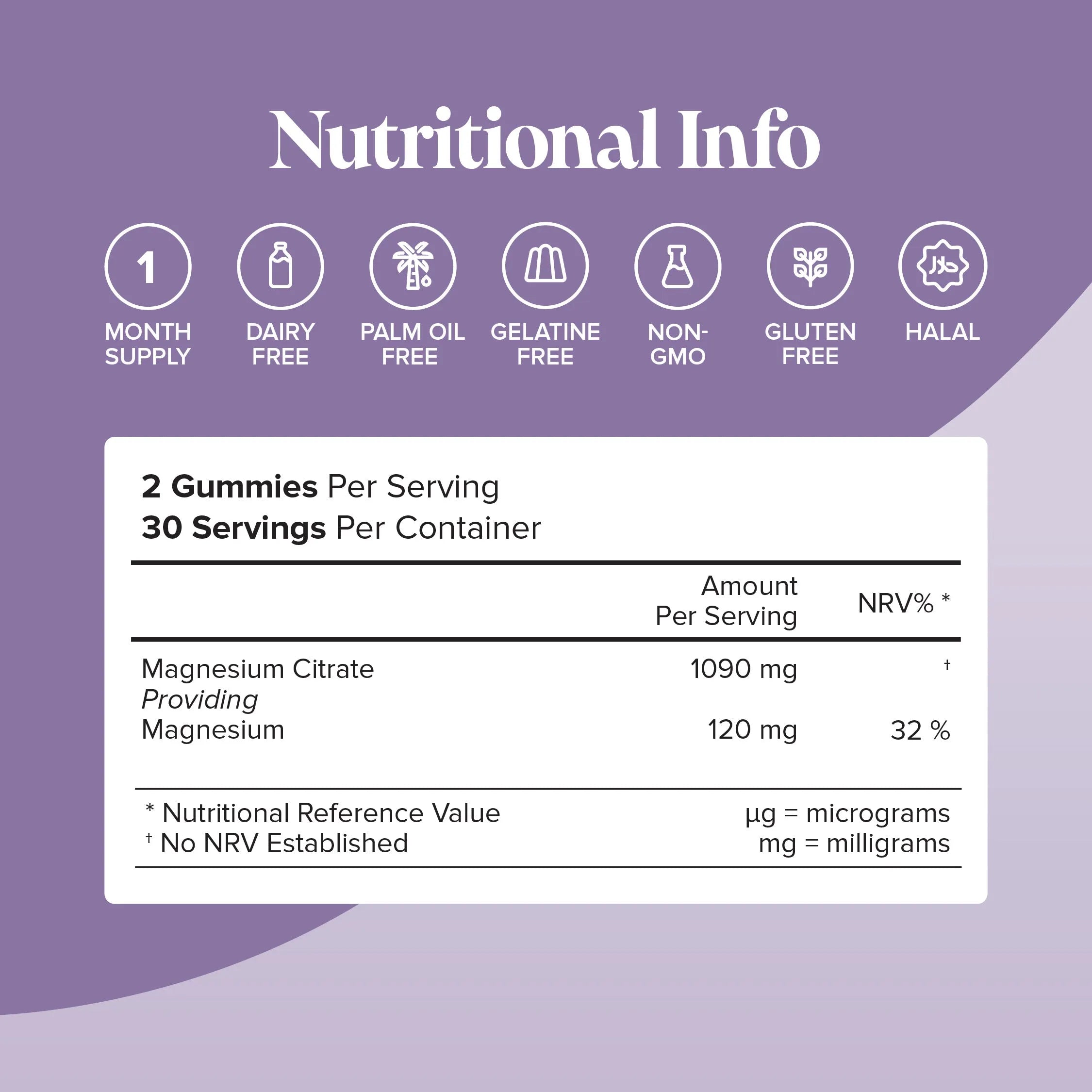 Novomins Magnesium Sugar-Free Gummies - 60 Pack