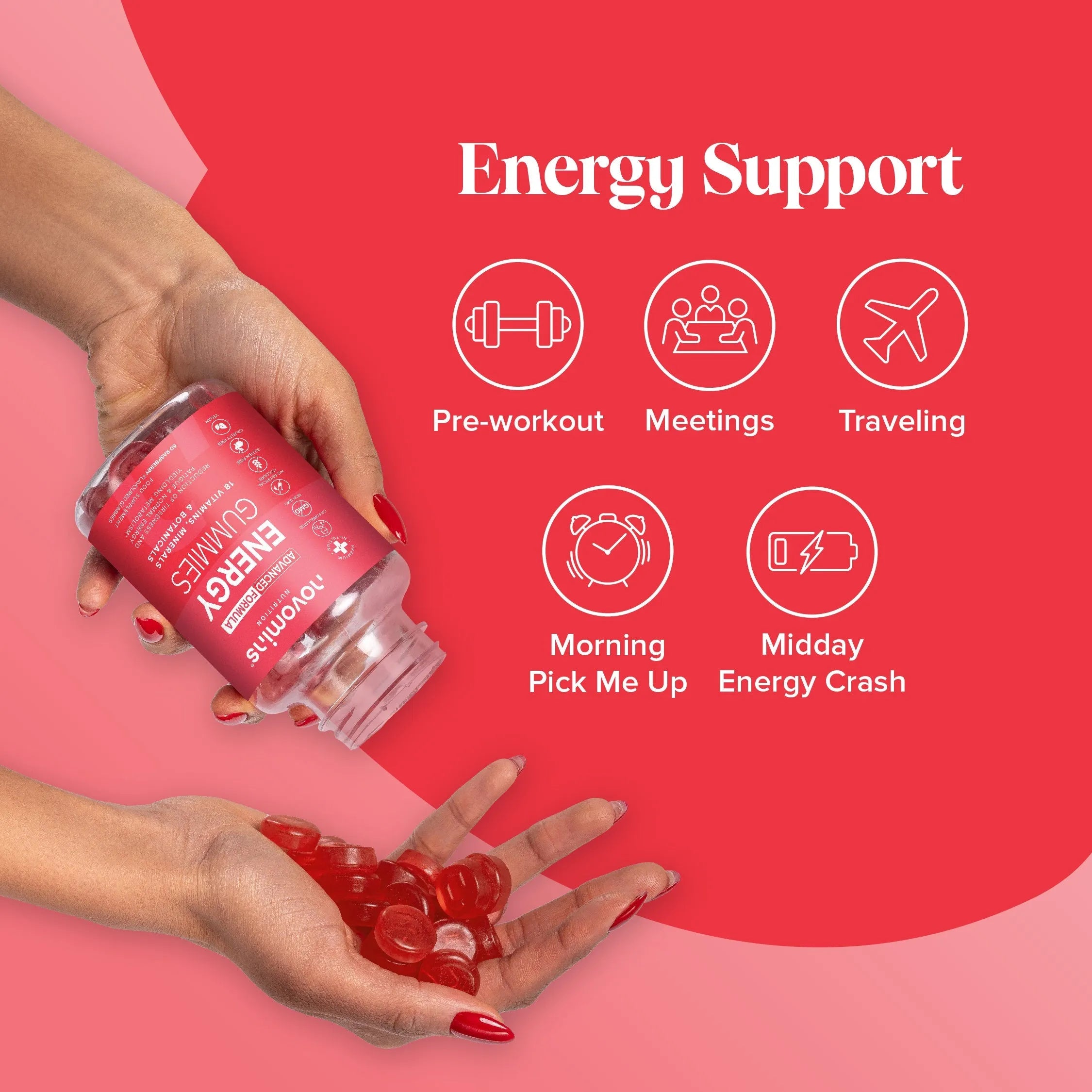 Novomins Energy Gummies - 60 Pack