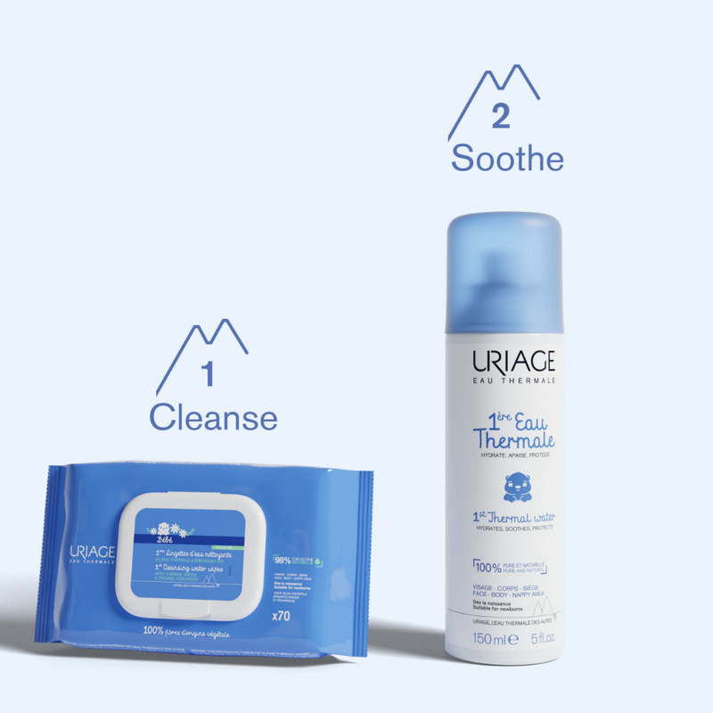 Uriage Baby's 1st Cleansing Water Wipes 70 Pack