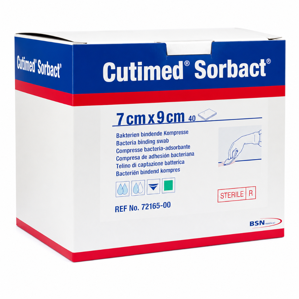 BSN Cutimed Sorbact Swabs - 7cm X 9cm - Individual Swabs