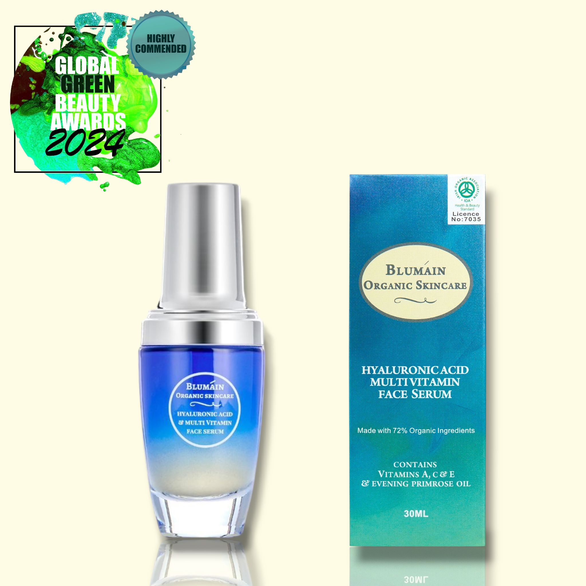 Blumáin Hyaluronic Acid & Multi-Vitamin Serum - 30ml