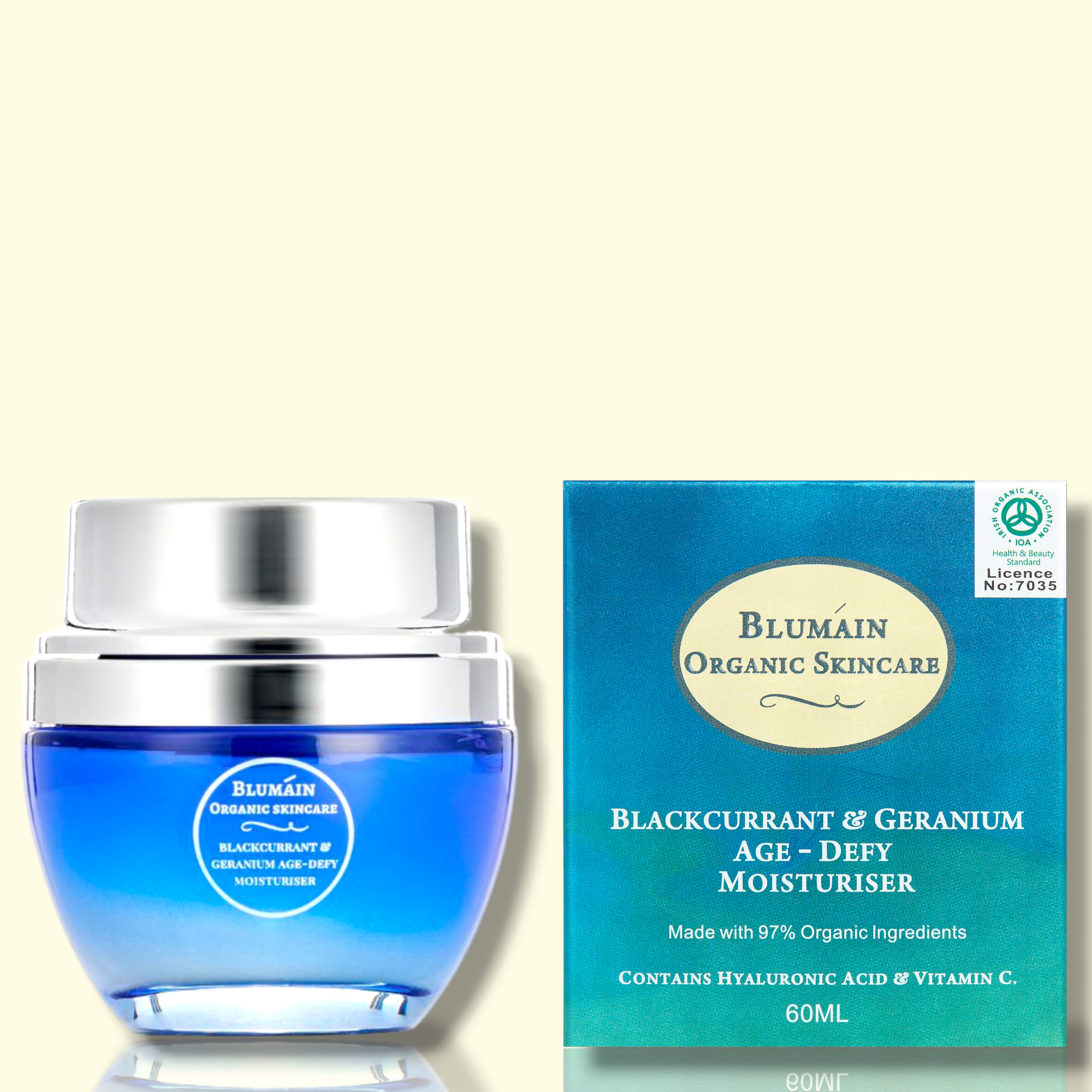 Blumáin Blackcurrant & Geranium Age Defy Moisturiser - 60ml