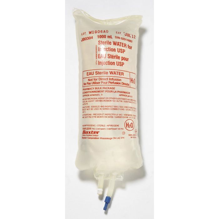 Baxter Sterile Water Pour-On Bag - 1L