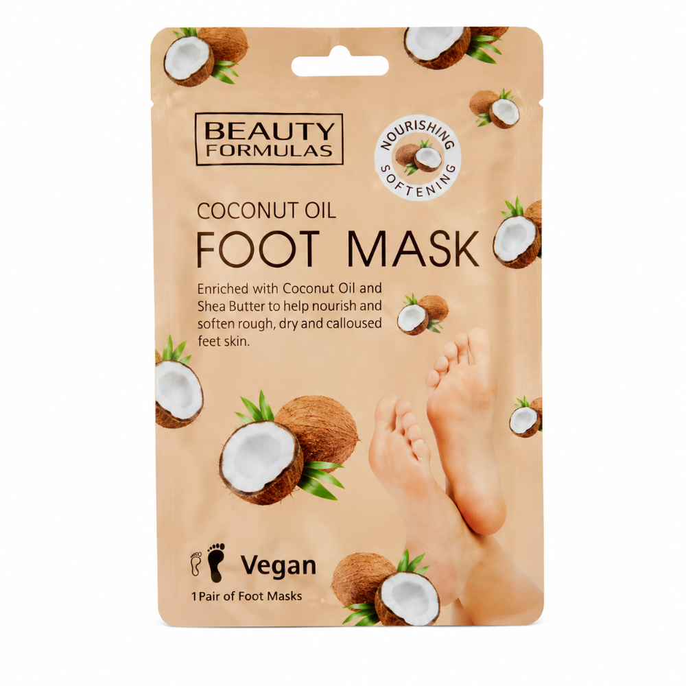 Beauty Formulas Coconut Oil Foot Mask