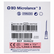 Becton Dickinson BD Microlance 3 Needles - Pink