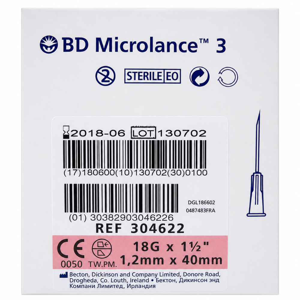 Becton Dickinson BD Microlance 3 Needles - Pink
