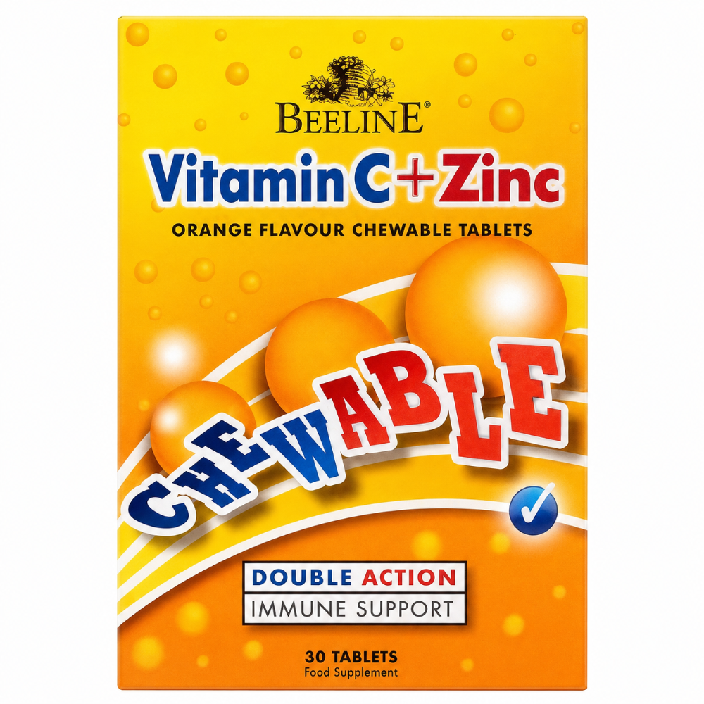 Beeline Chewable Vitamin C and Zinc - 30 Tablets