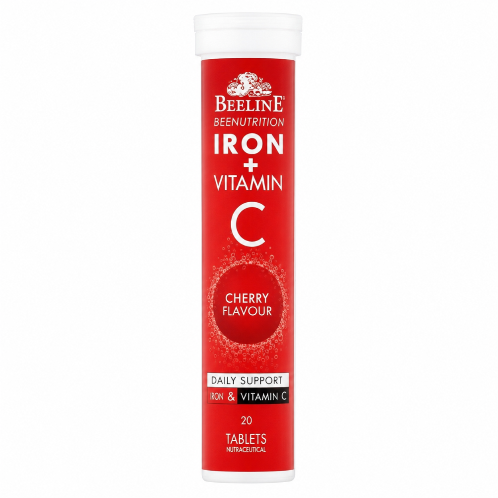 Beeline Iron & Vitamin C Effervescent Tablets 20's - Combat Fatigue