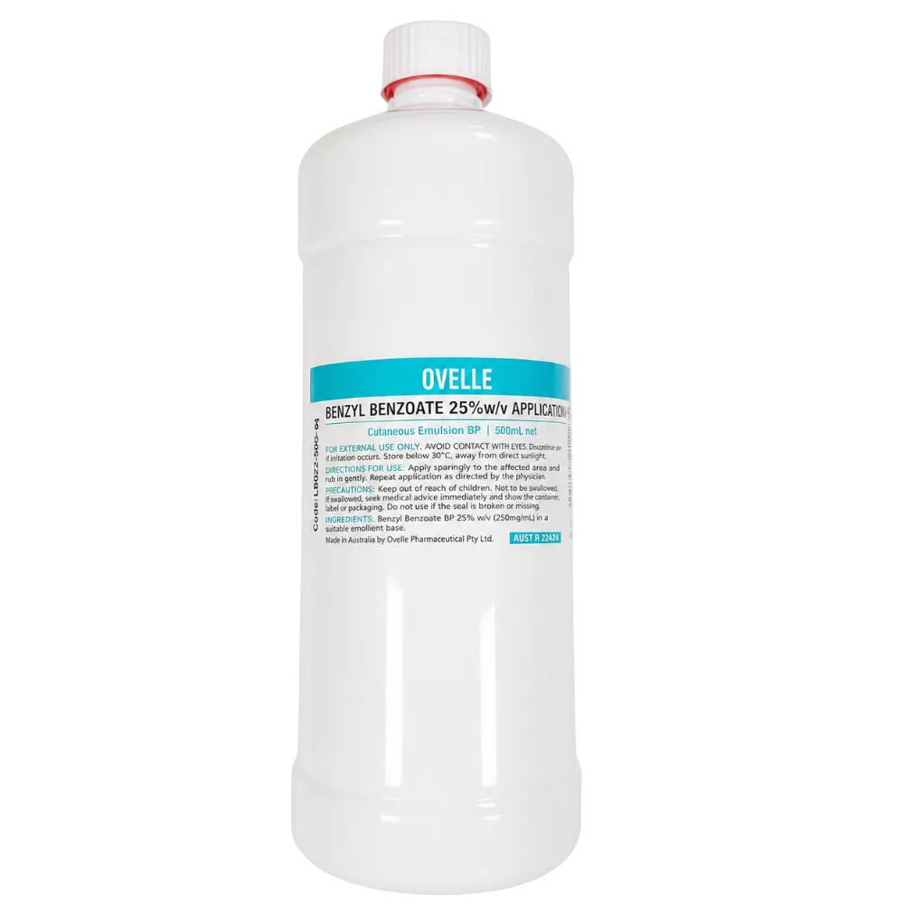 Benzyl Benzoate Emulsion - 1 Litre (Plastic Bottle)