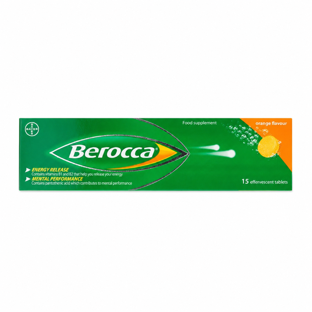 Berocca Orange Multivitamin Effervescent Tablets - 15 Tablets