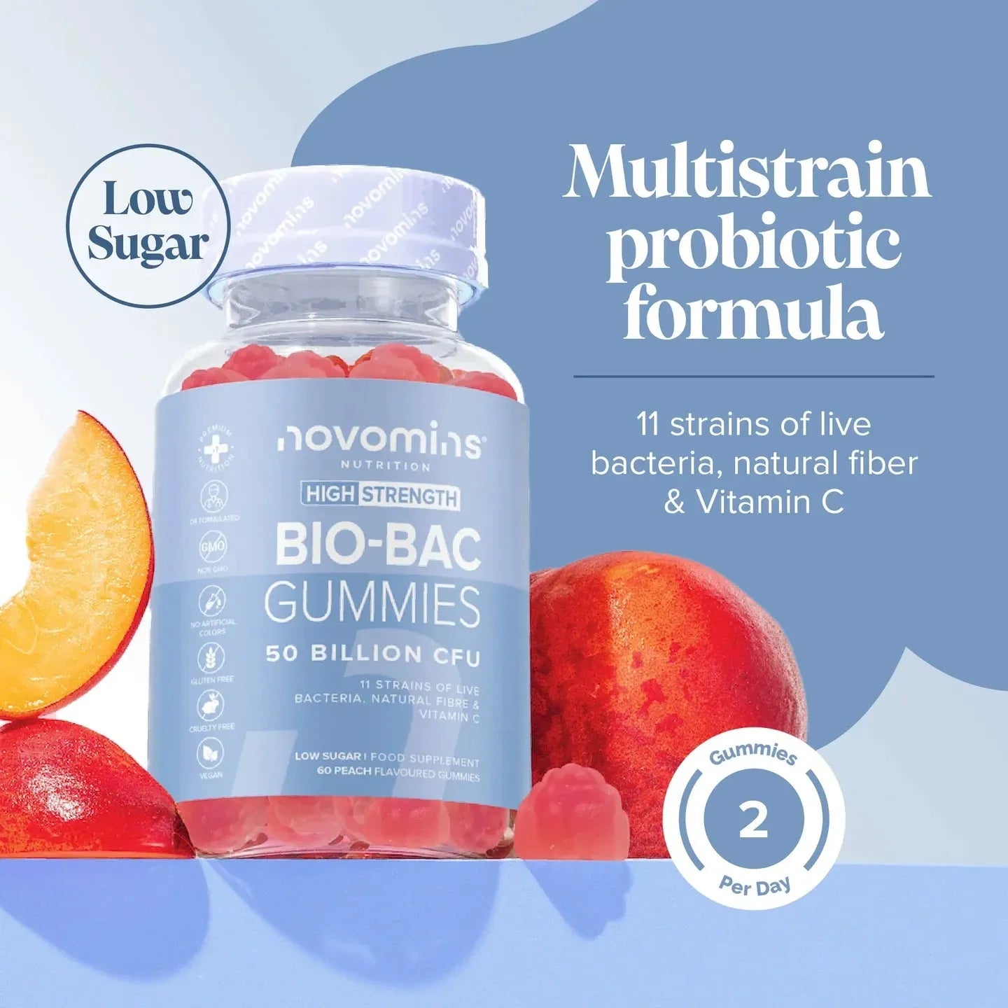 Novomins Bio-Bac Gummies - 60 Pack