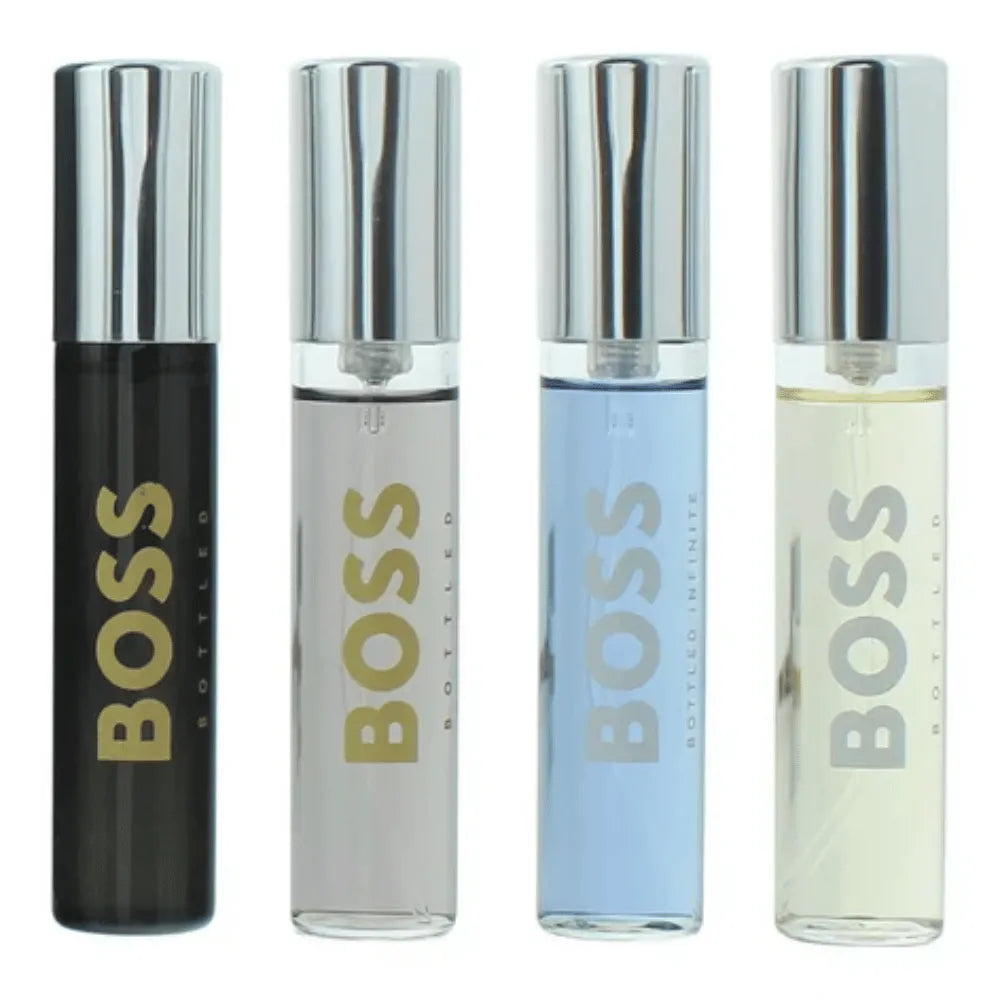 Boss Mens 10ml 4pc Gift Set10ml Bottled Edt Spr, 10ml Infinite Edp Spr, 10ml Bottled Edp Spr, 10ml Bottled Parfum Spr