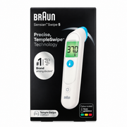 Braun Sensian Swipe 5 Temple Thermometer with Colour-Coded Fever Guidance