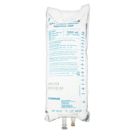 Braun Sodium Chloride Pour-On Bag - 1L