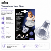 Braun Thermometer ThermoScan Lens Filter - 40 Pack