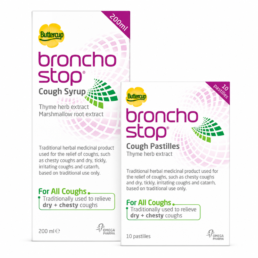 BronchoStop Cough Syrup & Cough Pastilles Bundle