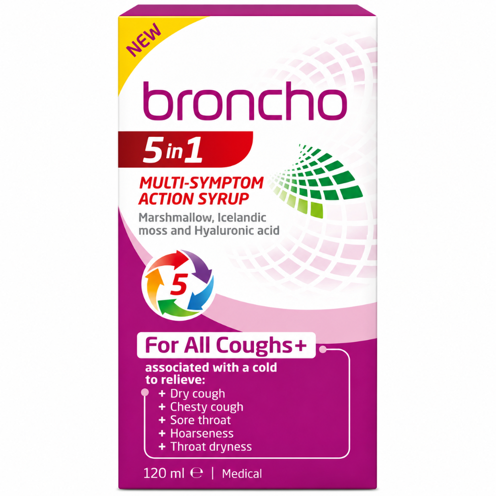 Broncho 5 in 1 Multi Symptom Action Syrup 120ml 