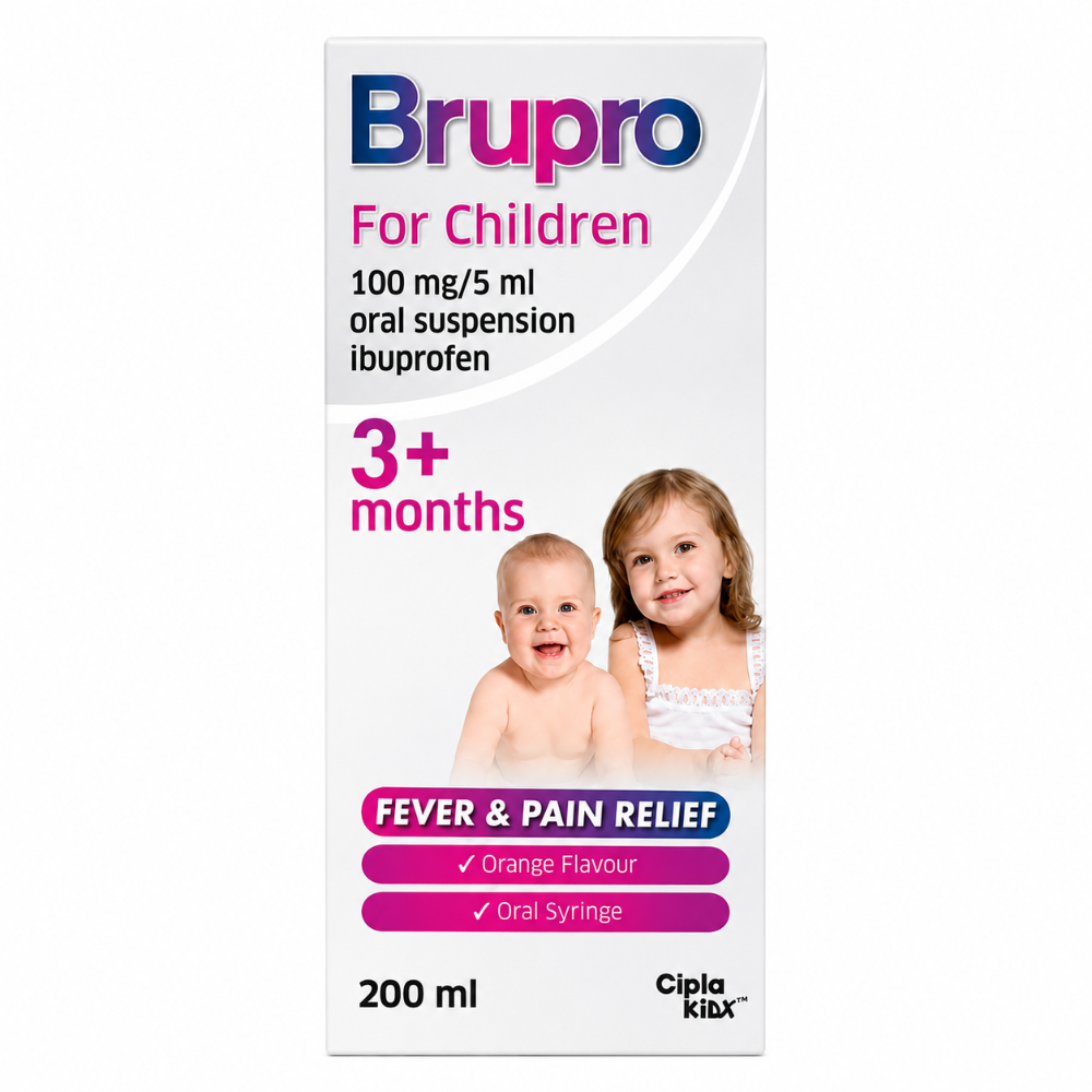 Brupro Ibuprofen For Children 3+Months - 200ml